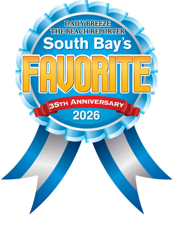 South Bay's Favorite 2026 blue-ribbon logo — Daily Breeze & The Beach Reporter